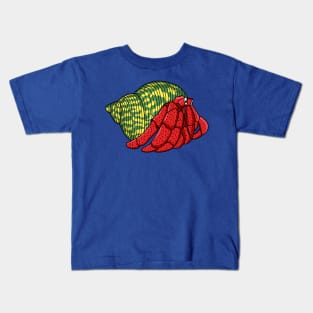 Cute hermit crab cartoon illustration Kids T-Shirt